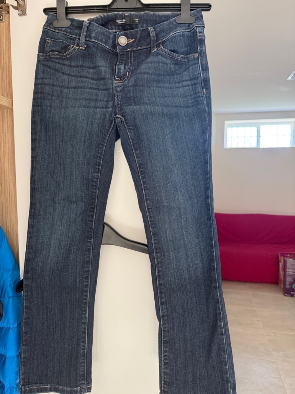 Simply Vera Vera Wang Straight-Leg Jeans in Dark Indigo